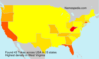 Surname Tokas in USA Surname Tokas in USA