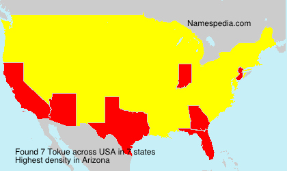 Surname Tokue in USA Surname Tokue in USA