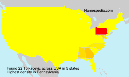 Surname Tolkacevic in USA