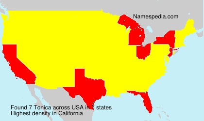 Surname Tonica in USA