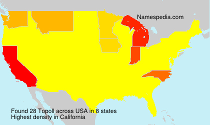 Surname Topoll in USA