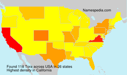 Surname Tora in USA