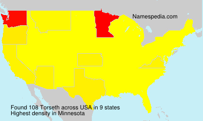 Surname Torseth in USA