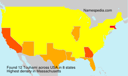 Surname Touhami in USA
