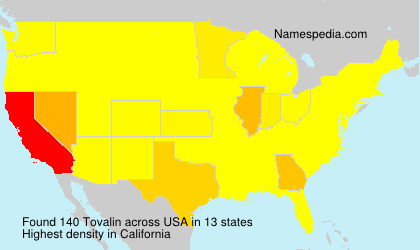 Surname Tovalin in USA Surname Tovalin in USA