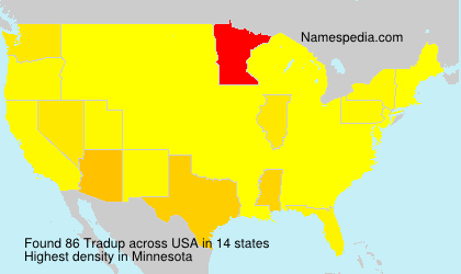 Surname Tradup in USA Surname Tradup in USA