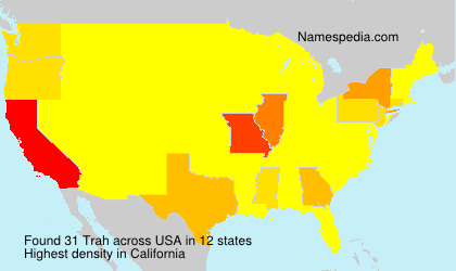 Surname Trah in USA