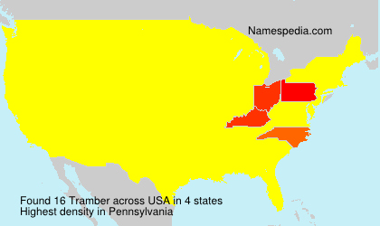 Surname Tramber in USA