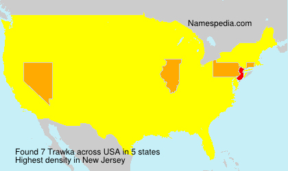 Surname Trawka in USA