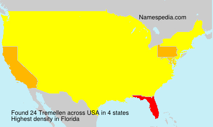 Surname Tremellen in USA