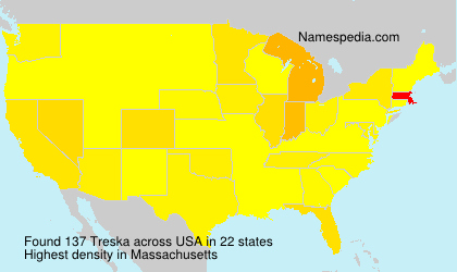 Surname Treska in USA
