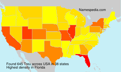 Surname Treu in USA