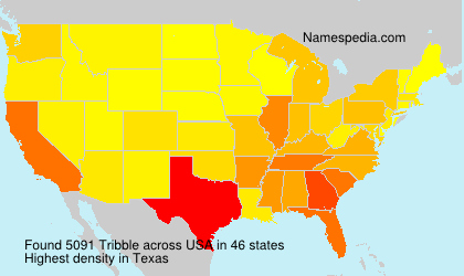 Surname Tribble in USA