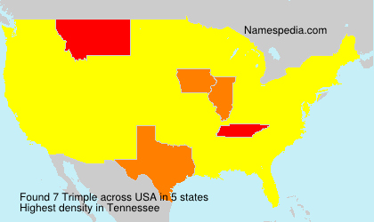 Surname Trimple in USA