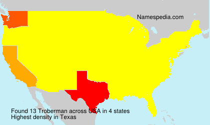 Surname Troberman in USA Surname Troberman in USA