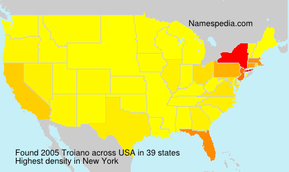 Surname Troiano in USA