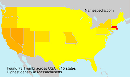 Surname Trombi in USA