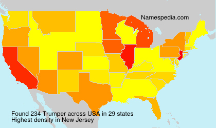 Surname Trumper in USA