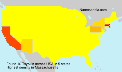 Surname Tsypkin in USA Surname Tsypkin in USA