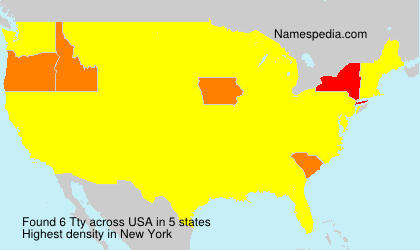Surname Tty in USA Surname Tty in USA