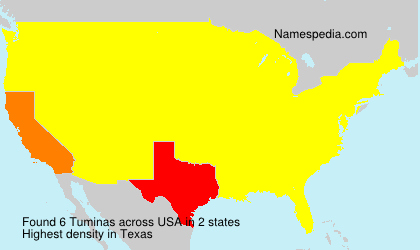 Surname Tuminas in USA Surname Tuminas in USA