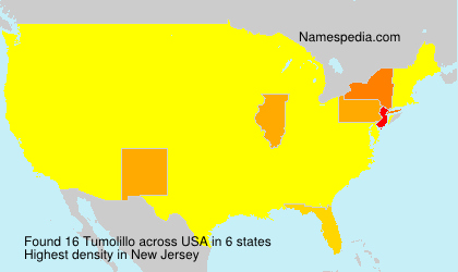 Surname Tumolillo in USA