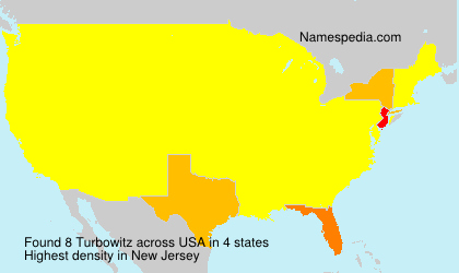Surname Turbowitz in USA
