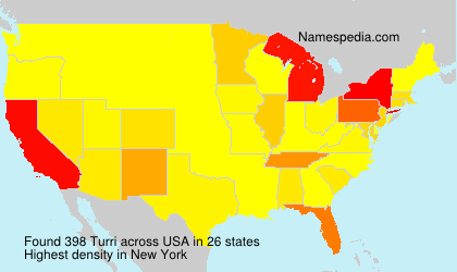 Surname Turri in USA
