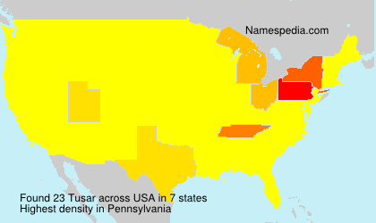 Surname Tusar in USA