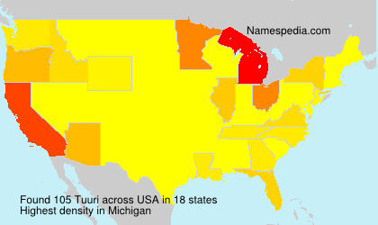 Surname Tuuri in USA