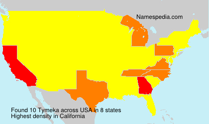 Surname Tymeka in USA