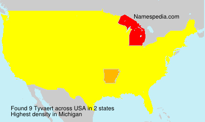 Surname Tyvaert in USA