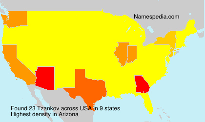 Surname Tzankov in USA Surname Tzankov in USA
