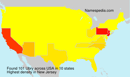 Surname Ubry in USA Surname Ubry in USA