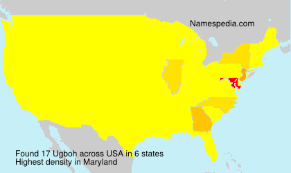 Surname Ugboh in USA