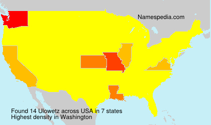 Surname Ulowetz in USA Surname Ulowetz in USA