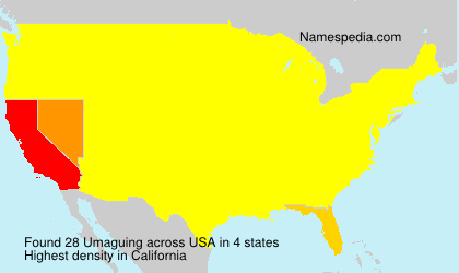 Surname Umaguing in USA