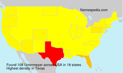 Surname Untermeyer in USA Surname Untermeyer in USA