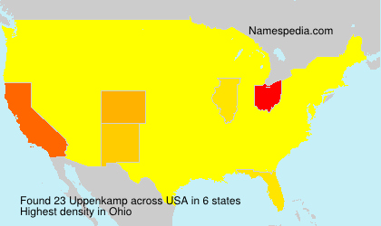Surname Uppenkamp in USA
