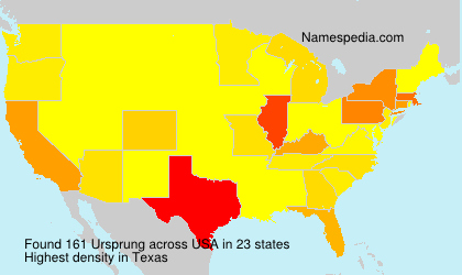 Surname Ursprung in USA