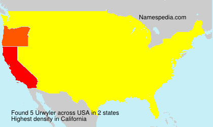 Surname Urwyler in USA