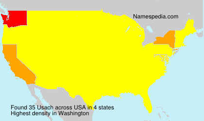Surname Usach in USA