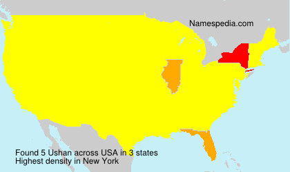 Surname Ushan in USA