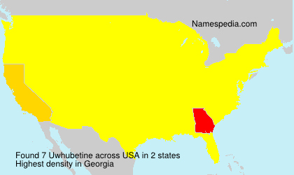 Surname Uwhubetine in USA
