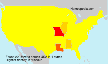 Surname Uzzetta in USA