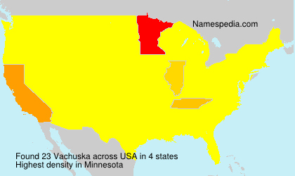Surname Vachuska in USA