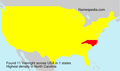 Surname Vainright in USA Surname Vainright in USA