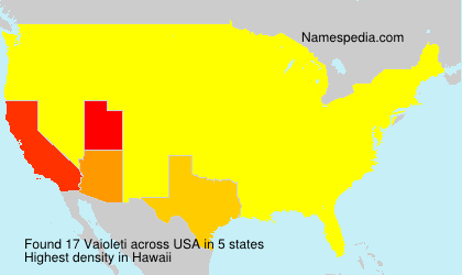 Surname Vaioleti in USA