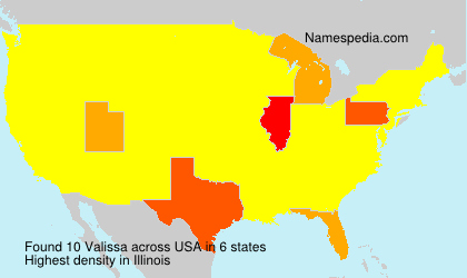 Surname Valissa in USA Surname Valissa in USA