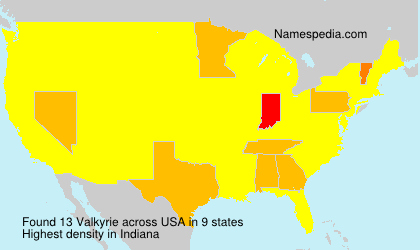 Surname Valkyrie in USA Surname Valkyrie in USA